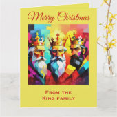 Carte Three Kings (Fleur jaune)