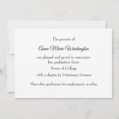 Carte Three photos College Graduation card (Dos)