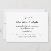 Carte Three photos High School Graduation Announcement (Dos)