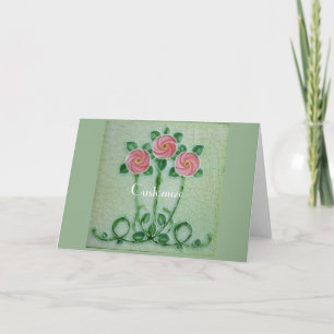 Carte Three Pink Roses Thunder_cove