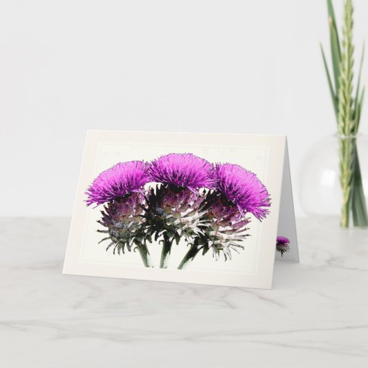 Carte Three Scottish Thistles (Devant)