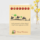 Carte Three wise men Christmas (Fleur jaune)