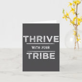 Carte Thrive With Your Tribe Shirt Gift  (Fleur jaune)