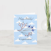 Carte Thunderbirds - Customable - Birthday - Blue Sky (Devant)