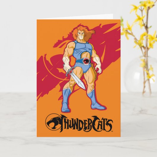 Carte ThunderCats | Lion-O Character Graphic (Fleur jaune)
