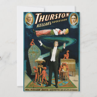 Carte Thurston, Kellers Successeur Magicien vintage