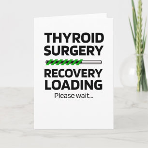 Carte Thyroïdectomie Cadeaux de récupération de chirur