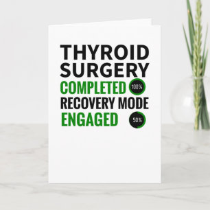 Carte Thyroïdectomie Cadeaux de récupération de chirur