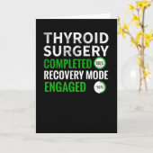 Carte Thyroidectomie | Thyroïde de chirurgie de récupéra (Fleur jaune)