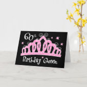 Carte Tiara 60e anniversaire Reine DK (Fleur jaune)