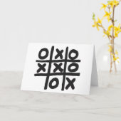 Carte Tic Tac Toe (Fleur jaune)