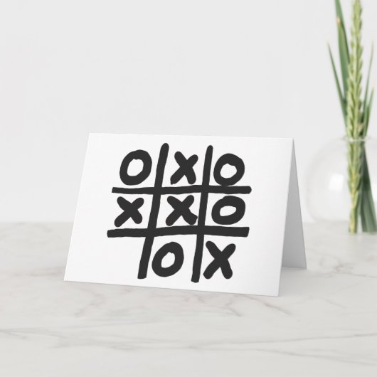 Carte Tic Tac Toe (Devant)