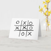 Carte Tic-Tac-Toe (Fleur jaune)