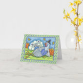 CARTE TIC TAC TOE TURKEY MERCI DE VOUS ACCUEILLIR LA CAR (Fleur jaune)