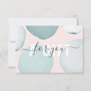 Carte Ticket de cadeau moderne Glitzer