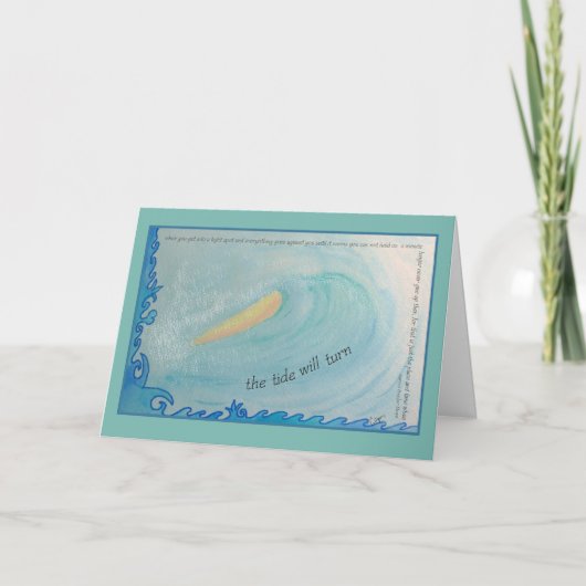 Carte Tide Will Turn Quote (Devant)