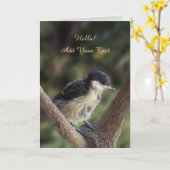 Carte Tidi my Bird le Parus Major (Fleur jaune)