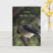 Carte Tidi my Bird le Parus Major (Fleur jaune)