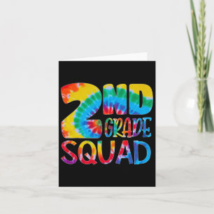 Carte Tie Dye 2e année Escadron Enseignant Premier jour