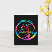 Carte Tie Dye Enseignant Enseignement Physique Pe Squad (Fleur jaune)
