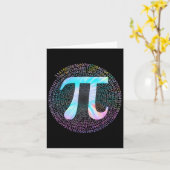 Carte Tie Dye Pi Happy Pi Day (Fleur jaune)