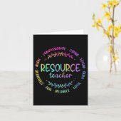 Carte Tie Dye Ressource Professeur Appréciation Pour Fem (Fleur jaune)
