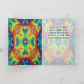 Carte Tie Dye Sky Colorful Greeting Cards & Envelopes (Intérieur)