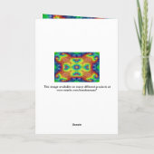 Carte Tie Dye Sky Vintage Fractal Kaleidoscope (Dos)