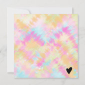 Carte Tie teinture pastel boho carré certificat cadeau l (Dos)