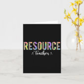 Carte Tiedye Léopard Resource Professeur Appréciation Po (Fleur jaune)