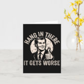 Carte Tiens Bon Ça Empire Humour Sarcastique  (Fleur jaune)