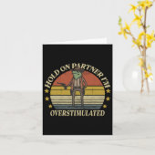 Carte Tiens-toi partenaire je suis un cowboy grenouille  (Fleur jaune)