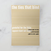Carte "ties that bind" GREETING CARD (Intérieur)