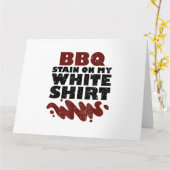 Carte Tige barbecue sur mon blanc (Fleur jaune)