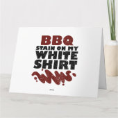 Carte Tige barbecue sur mon blanc (Dos)