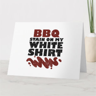 Carte Tige barbecue sur mon blanc