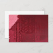 Carte Tige rose sur impression rouge (Devant / Derrière)