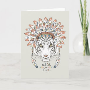 Carte Tiger Amérindien Chef