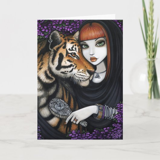 Carte Tiger Fae Soul Mates Fleur Imaginaire Sam Lilah (Devant)