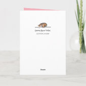 Carte Tiger Je suis fou de toi la Saint-Valentin rose (Dos)