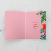 Carte Tiger Je suis fou de toi la Saint-Valentin rose (Intérieur)