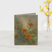 Carte Tiger Lilies 4 x 5.6" (Fleur jaune)