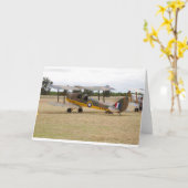 Carte Tiger Moth 80E Anniversaire Vol (Fleur jaune)