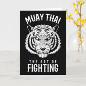 Carte Tiger Muay Thai et kickboxing (Fleur jaune)