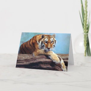 Carte Tiger "Pensez à vous"