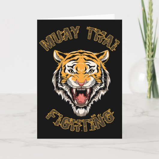 Carte Tiger Thai Boxing et Kickboxing (Devant)