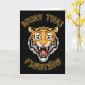 Carte Tiger Thai Boxing et Kickboxing (Fleur jaune)