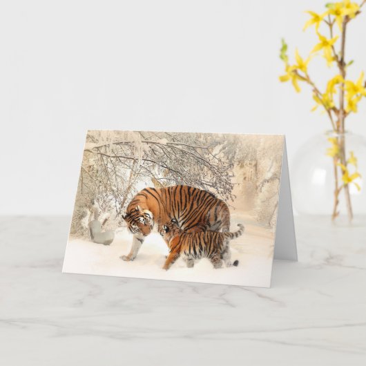 Carte Tigre (Fleur jaune)