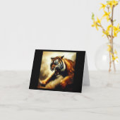 Carte Tigre (14) Chat sauvage (Fleur jaune)