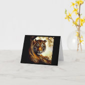 Carte Tigre (5) Chat sauvage (Fleur jaune)